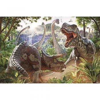 Grupo Erik Editores Dinosaur Battle David Penfound Poster, Madera, 91.5 x 61 x 0.03 cm