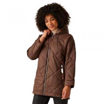 Regatta Women's Water-repellent Emila Quilted Jacket Dark Brown/Warm Taupe, Size: 14