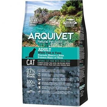 ARQUIVET Adult Pienso Pescado Blanco y atún 1,5 Kg para Gatos - Pienso Natural con Pescado Blanco y atún Frescos para Gatos Adultos - Alimento Completo - Comida para Gatos