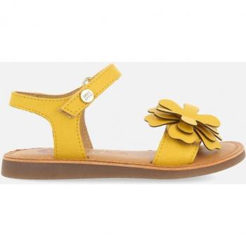 Sandalias Gioseppo Amarillas Piel Flores Niña Takilma