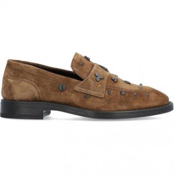 Mocasín de mujer ALPE 2570 Sandalo con detalle de tachuelas en piel baby silk