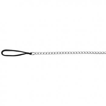 TRIXIE Correa Cadena, Asa Nylon Acolchada, 1.00 m/4 mm, Negro, Perro
