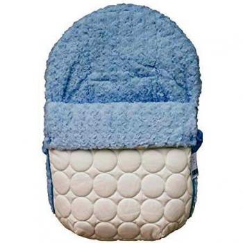 Funda + Saco Universal para Silla de coche GRUPO 0 Rosy Fuentes - Saco para Silla de Bebé Grupo 0 - Equipado para ser Ajustado perfectamente 0-blanco celeste