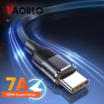 Cable USB Tipo C VAORLO 7A de Carga Rápida QC3.0 para Xiaomi, Samsung, Huawei, OnePlus y Poco F3
