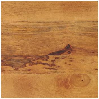 Tablero de mesa cuadrado de madera maciza de mango 60x60x3,8 cm