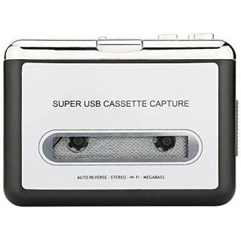 Reshow Portable Cassette Player - USB MP3 Audio Capture for Laptops and PCs - Convert Walkman Tapes to Digital Format