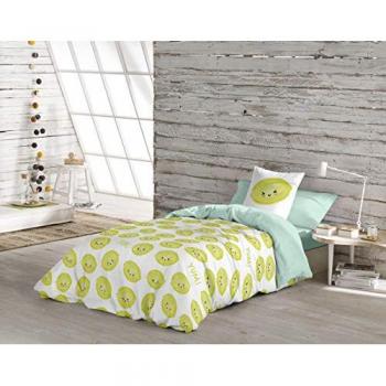 Funda Nórdica Cool Kids Limon Cama de 90 (150 x 220 cm) - Juego de fundas nórdicas de 2 piezas by kwanimals