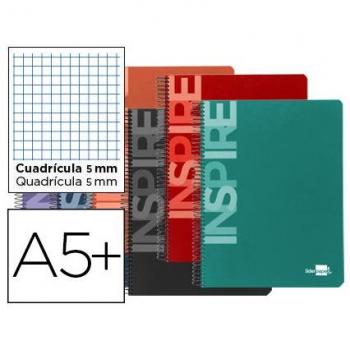 Cuaderno Espiral Inspire 4º 5mm Tapa Dura