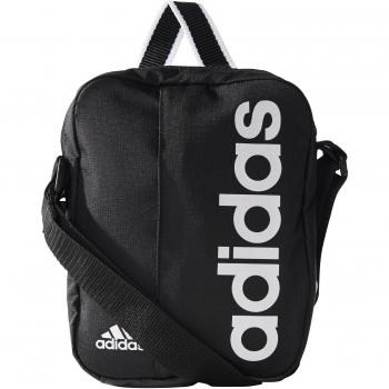 adidas Lin Per Organ M - Bolso unisex, color negro / blanco, talla NS