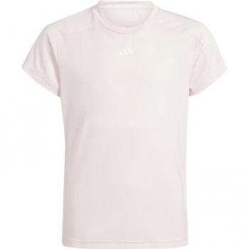 Chándal de fitness adidas JG TR ES 3S TEE para niña rosa/negro