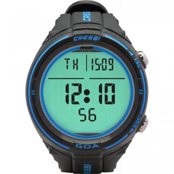 Cressi Goa Ordenador de Buceo, Unisex Adulto, Negro/Azul, Talla Única
