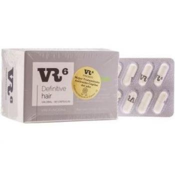 VR6 Definitive Hair - Cápsulas Anticaída para Prevenir la Caída del Cabello (60 Uds)