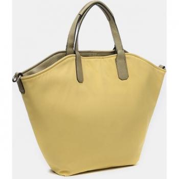 Abbacino - Bolso de mano tipo shopper reversible Summer Song en naranja