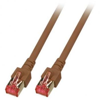 Cable de red S/FTP CAT6 LSZH 30m marrón