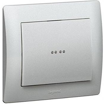 Legrand galea life - Tecla con visor para conmutador galea aluminio