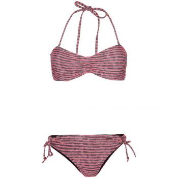 Bikini de mujer Prtbarbera Protest con estampado colorido, sujetador tipo triángulo ajustable, braga a juego, material elástico y secado rápido