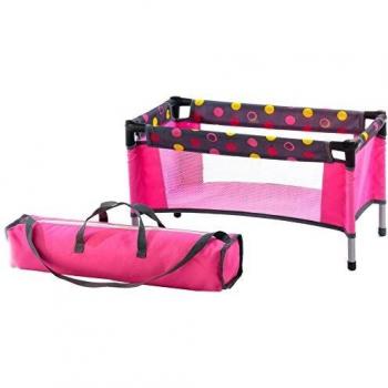 Cuna de Viaje para Muñecas Funny Pink con Bolsa de Transporte CHIC2000