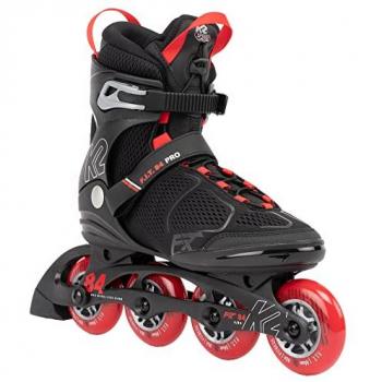 K2 Skate Patines En Línea F.I.T. 84 Pro, Patines en línea para Hombre, Color Negro y Rojo, Modelo 30G0515.1.1.050
