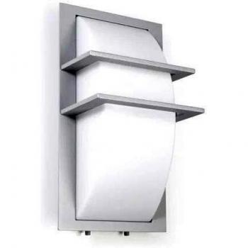 Aplique de pared Novolux Lighting MITO, uso exterior, E27, 15W, IP65, aluminio, H34,6 cm, gris