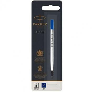 Parker 1950323 - Recambio de tinta azul para bolígrafo roller, punta mediana