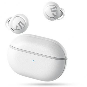 Auriculares Bluetooth Inalámbricos SoundPEATS Free 2 Classic Blancos con 30H de Reproducción, IPX5 Impermeables y Control Táctil