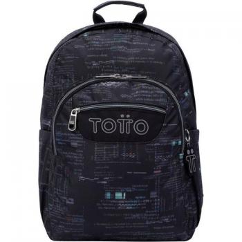 Mochila Escolar Totto Adaptable A Carro Letras Internet Acuareles