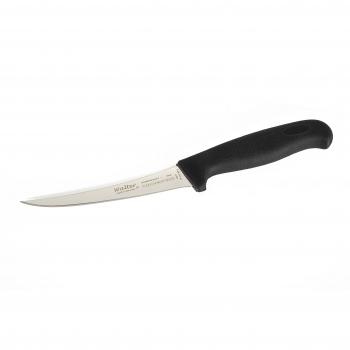 Walter ADHERENT+ - Cuchillo deshuesador curvo, 15 cm, color negro