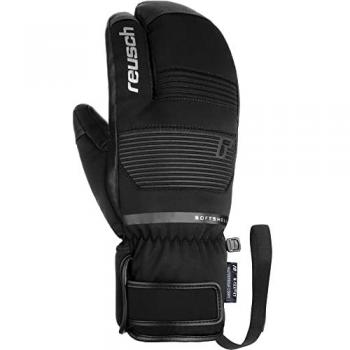 Guantes de esquí Reusch Andy R-Tex® XT Lobster, impermeables, transpirables, con aislamiento térmico, diseño tipo lobster (mitones), puños ajustables y palma antideslizante