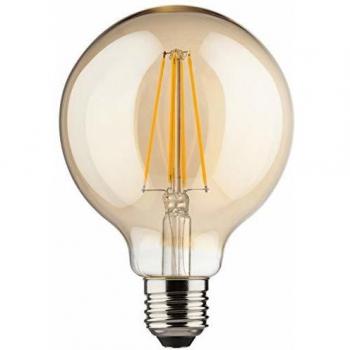 Bombilla LED Globo 8W E27 Dimmable Dorada (Paquete de 3) - 900 lm, 2000 K, EEK A++