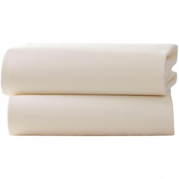 Clair de Lune, sábanas de algodón jersey de cama, juego de 2 uds., Beige