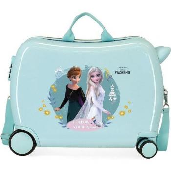 Disney Frozen Follow Your Dreams Maleta de Cabina Infantil Turquesa Rígida 38x50x20cm 34L Correpasillos ABS