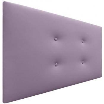 Cabecero Tapizado de Polipiel Lila Aqualine con 2 Hileras de Botones - 105x50cm (Camas 80/90/105)