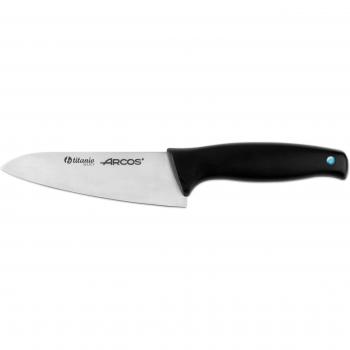 Arcos Serie Titanio, Cuchillo para Verduras, Hoja de Titanio Select de 130 mm, Mango de Polipropileno color Negro