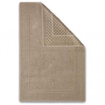 Alfombra de Rizo de Algodón Antideslizante Color Nogal 90x60 Teddy