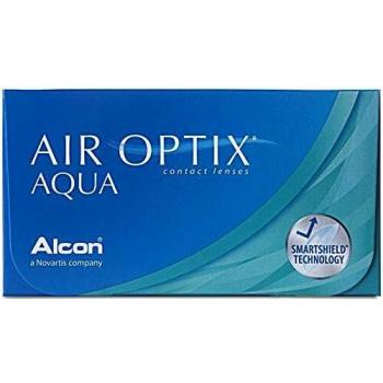 Air Optix Aqua Lentes de contacto de reemplazo mensual, Pack de 6, R 8.6 mm, D 14.2 mm, +2.75 Diopt