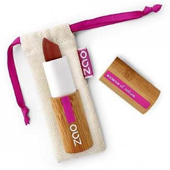Zao Organic Makeup - barra de labios mate oscuro oz desnuda de 467-0,18.