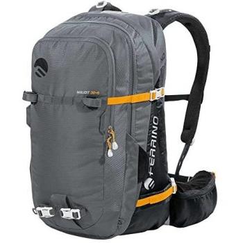 Mochila de Senderismo Ferrino Maudit 30+5L - Amplio Espacio de Almacenamiento, Unisex, Color Gris, Capacidad de 30+5 litros