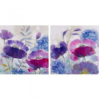 Cuadro DKD Home Decor 80 x 3,5 x 80 cm Shabby Chic (2 Unidades)