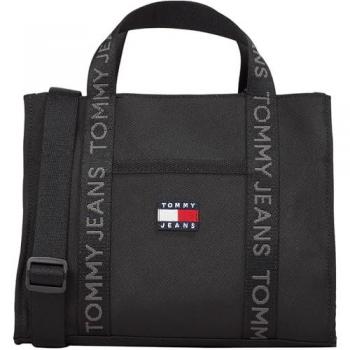 Bolso Tote Tommy Jeans Esencial Diario Mini Negro Unisex Talla Única