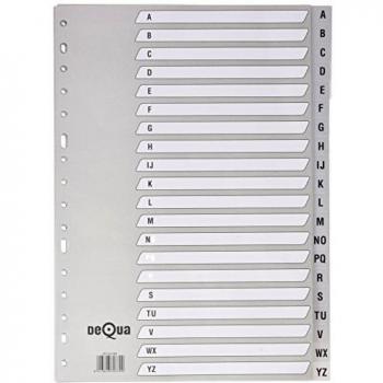 Dequa Multitaladro PP Folio - Índice Alfabético A-Z