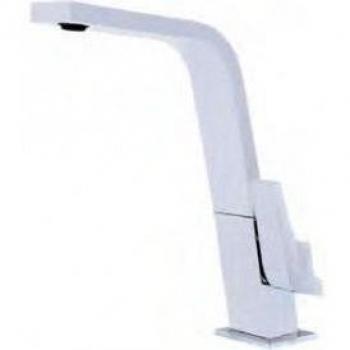 Grifo De Cocina Teka Monomando Ic 915 Color Blanco Ref 33915020W Caño Alto