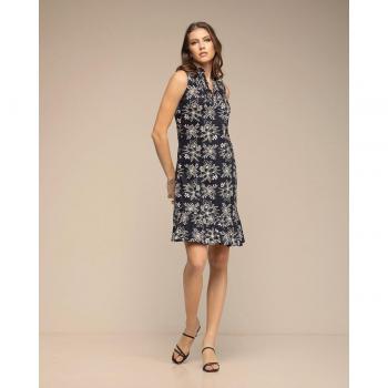 Niza - Vestido corto con encaje y estampado floral