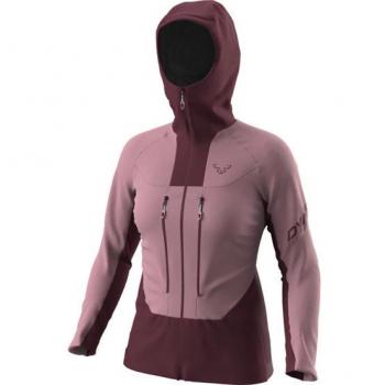 Dynafit Chaqueta Softshell Tlt Dynastretch Rosa con tejido Dynastretch, alta transpirabilidad, resistencia al viento, ajuste ergonómico, capucha ajustable y bolsillos con cremallera