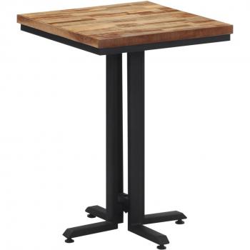 Mesa de comedor de teca reciclada maciza 55x55x76 cm color marrón Vidaxl