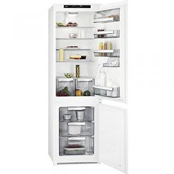 AEG SCK818E3FS Frigorífico Combi Integrable, 177 cm, LowFrost, Dynamic Air, HighFan, Control de temperatura ColdSense, Inverter, 2 cajones, luces LED, Técnica arrastre, Filtro CleanAir, Clase E