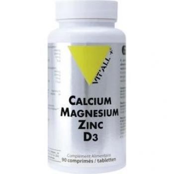 Suplemento de Calcio, Magnesio, Zinc y Vitamina D3 - 90 Comprimidos