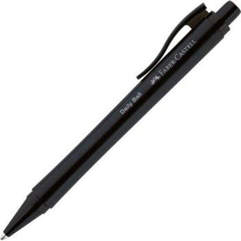 Bolígrafo retráctil Faber-Castell Daily Ball negro con recambio XB