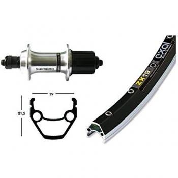 Rueda Trasera 26x1.75 Winora Exal ZX 19 Shimano