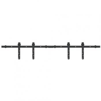 Kit de puerta corredera de armario de acero carbono 122 cm