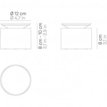 Lámpara de Mesa LED Push Up Portátil y Recargable IP54 Color Arena